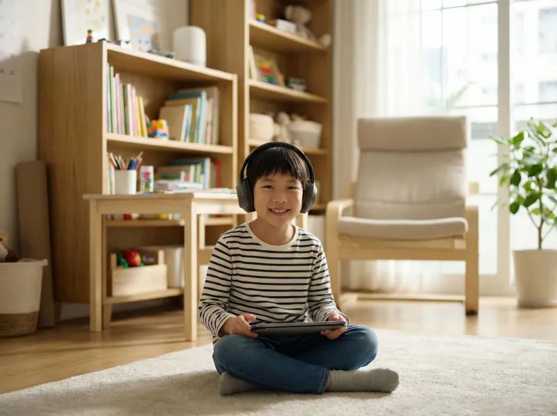 Bé học tiếng Anh vui vẻ